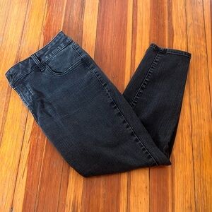 Mid rise black skinny jeans